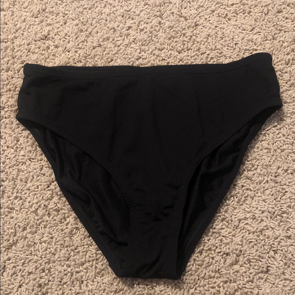 Speedo Women’s Black Endurance High-Waist Swim Bottom size 8